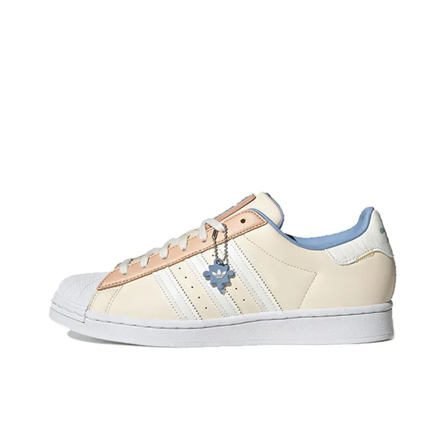 Adidas Originals Superstar Унисекс Белый Оранжевый Синий