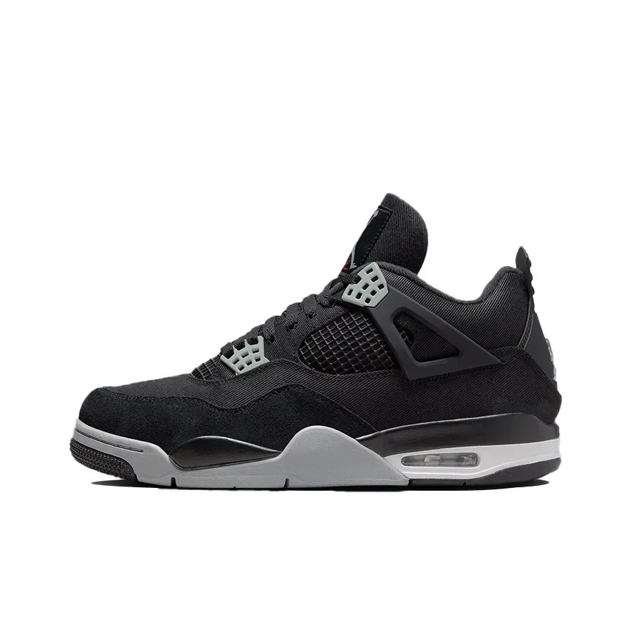Высокие кроссовки Air Jordan 4 Black Canvas (Чёрный) Унисекс Высокие кроссовки Air Jordan 4 Black Canvas (Чёрный) Унисекс