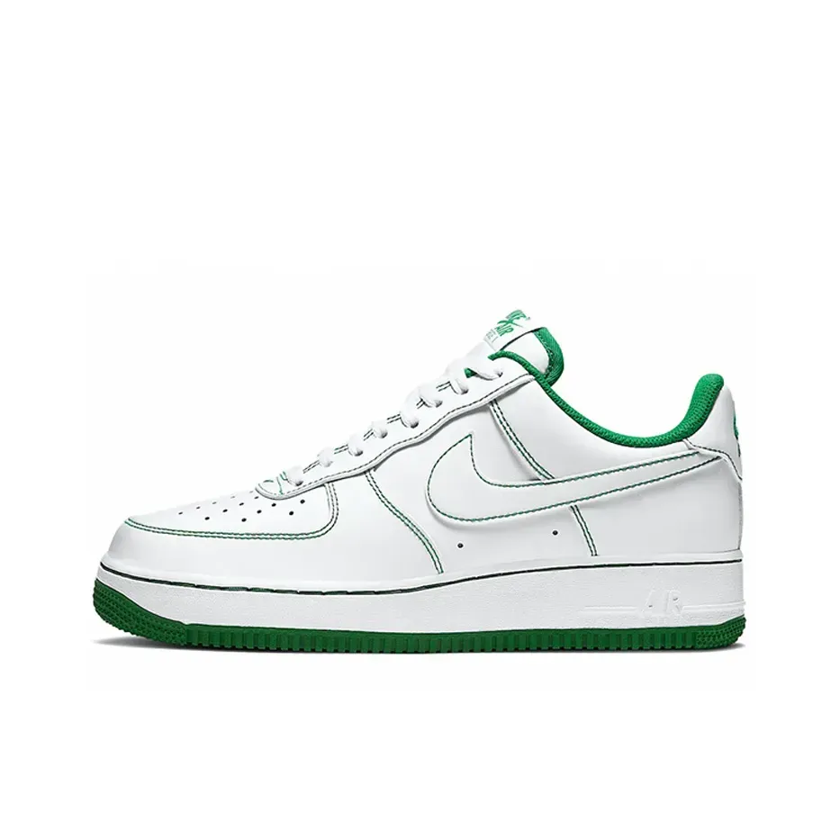 White Pine Green Contrast Stitch Sneakers White Pine Green Contrast Stitch Sneakers