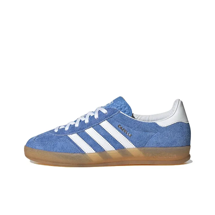 Низкие кроссовки Adidas Gazelle Indoor Blue Fusion Gum (Голубой) Унисекс