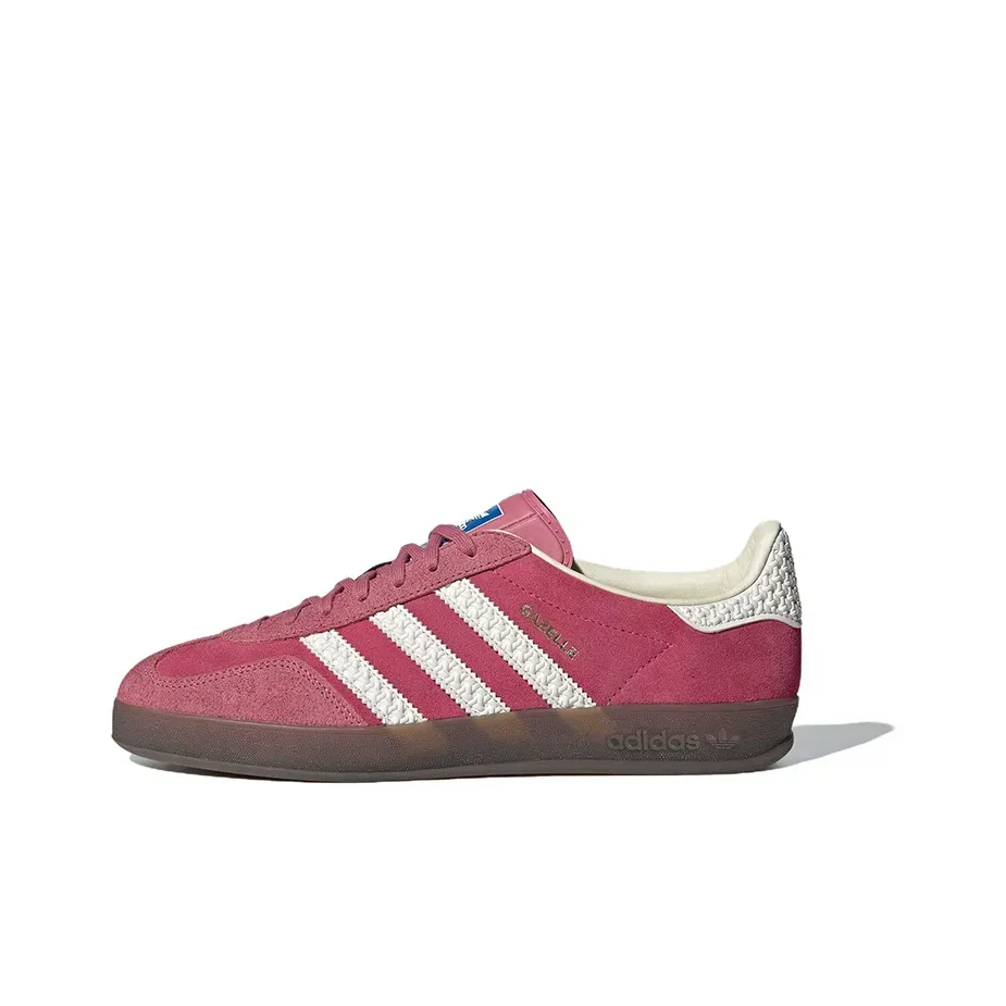 Низкие кроссовки Adidas Gazelle Indoor Pink Cloud White (Розовый) Унисекс