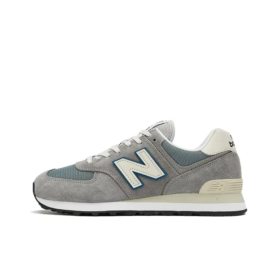 New Balance NB 574 Дышащий Низкий Топ Повседневные Городские Кроссовки для Коммутирования и Беговых Кроссовки Унисекс Бетонно-Серый Стандарт