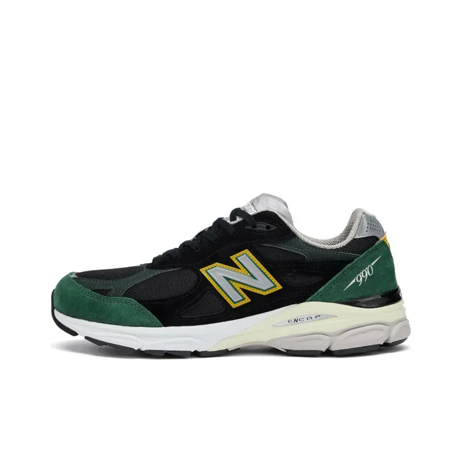 New Balance NB 990 V3 Low Top Running Shoes Men's Черный Зеленый