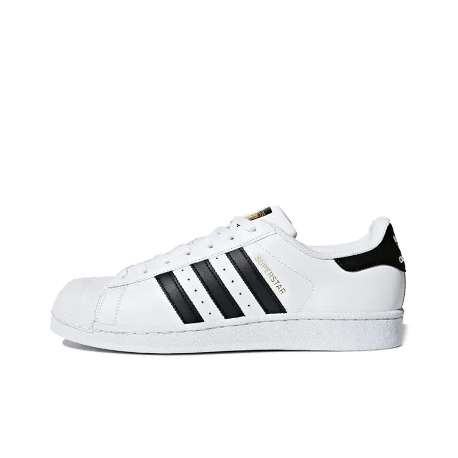 Низкие кроссовки Adidas Superstar 'White Black' (Белые) Унисекс